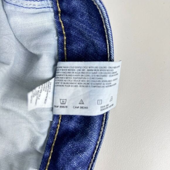 Vintage‎ America Medium Wash Zip Fly Boho Straight Denim Casual Jeans Size 16/33 - Picture 7 of 11